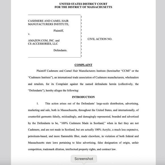 Buyer Beware! "100% Cashmere Made in Scotland" scarves - Picture 3 of 12